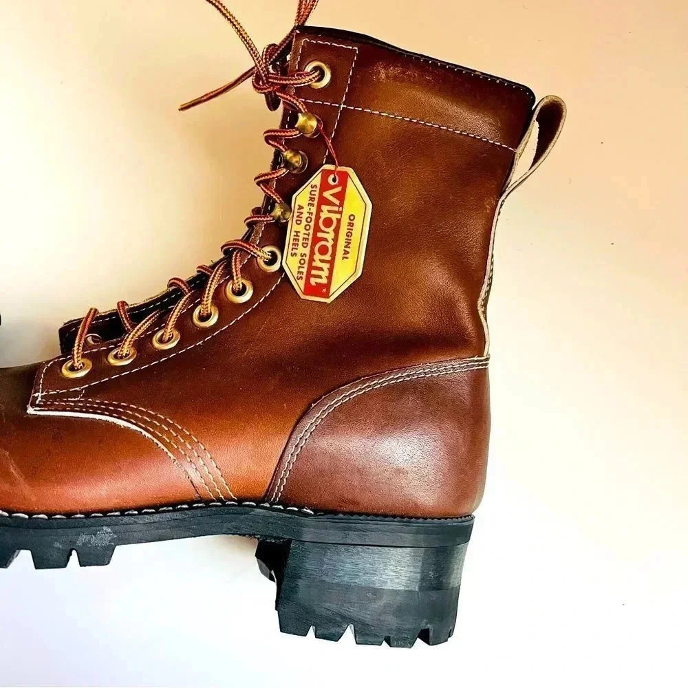 NWT Vintage The Gorilla Shoe Vibram Leather Boots - Picture 7 of 11